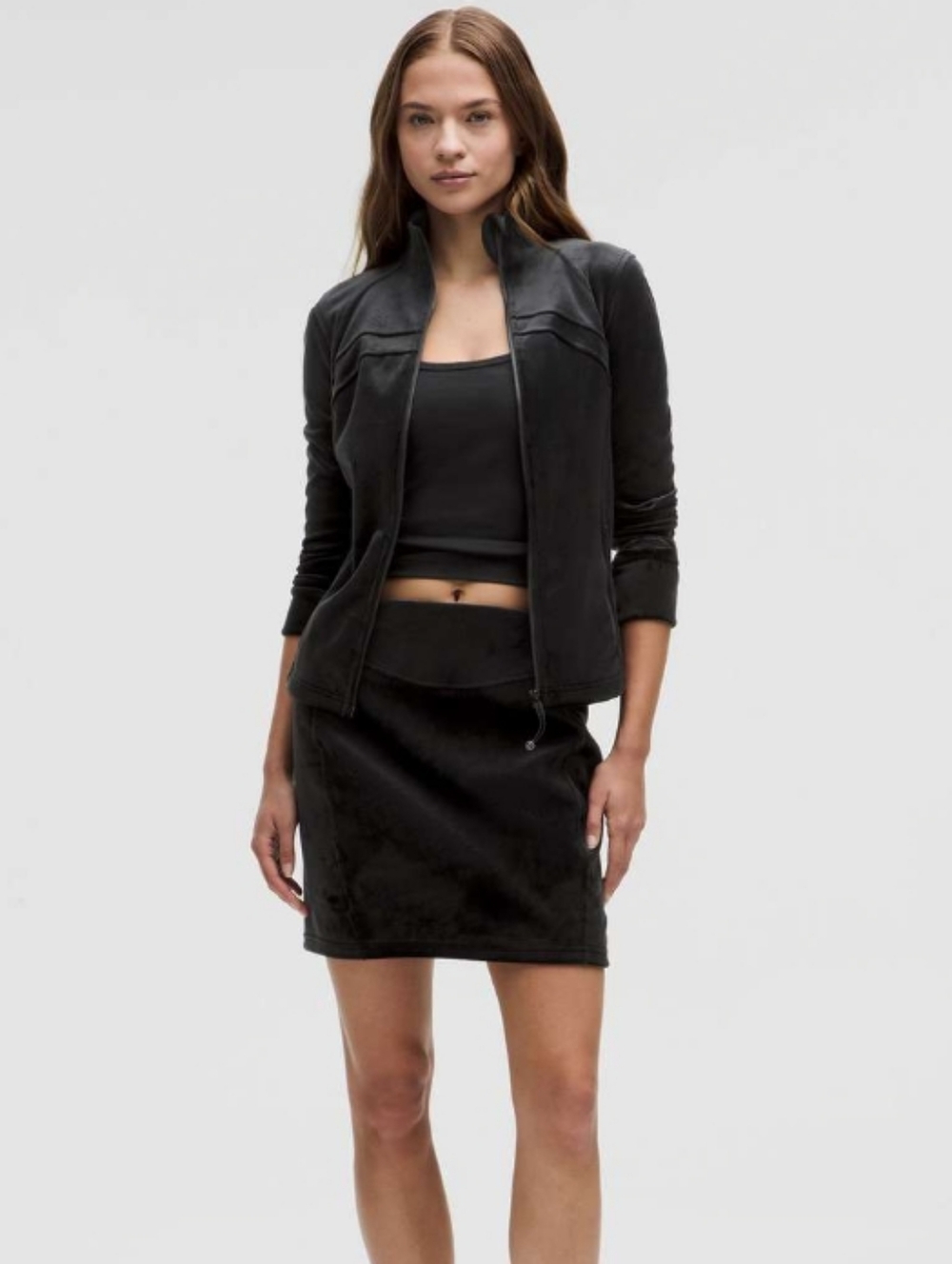 Lululemon Scuba High Rise Mini Scurry Skirt Velvet